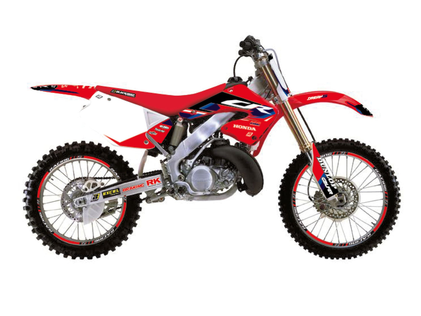 Kit Adesivi Dream 5 Blackbird Honda CR 125 2000-2001