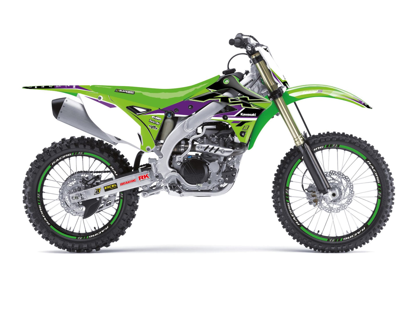 Kit Adesivi Dream 5 Blackbird Kawasaki KXF 450 2012-2015