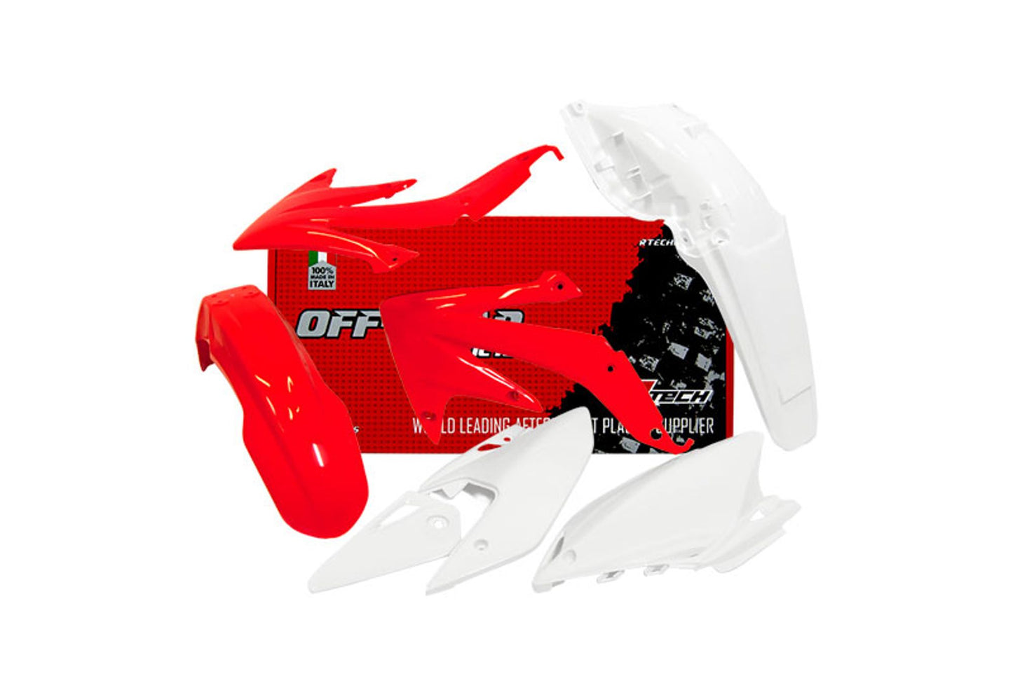Kit Plastiche Racetech HONDA CRF 450 SENZA TABELLA ANTERIORE 2008-2017 Kit Completo