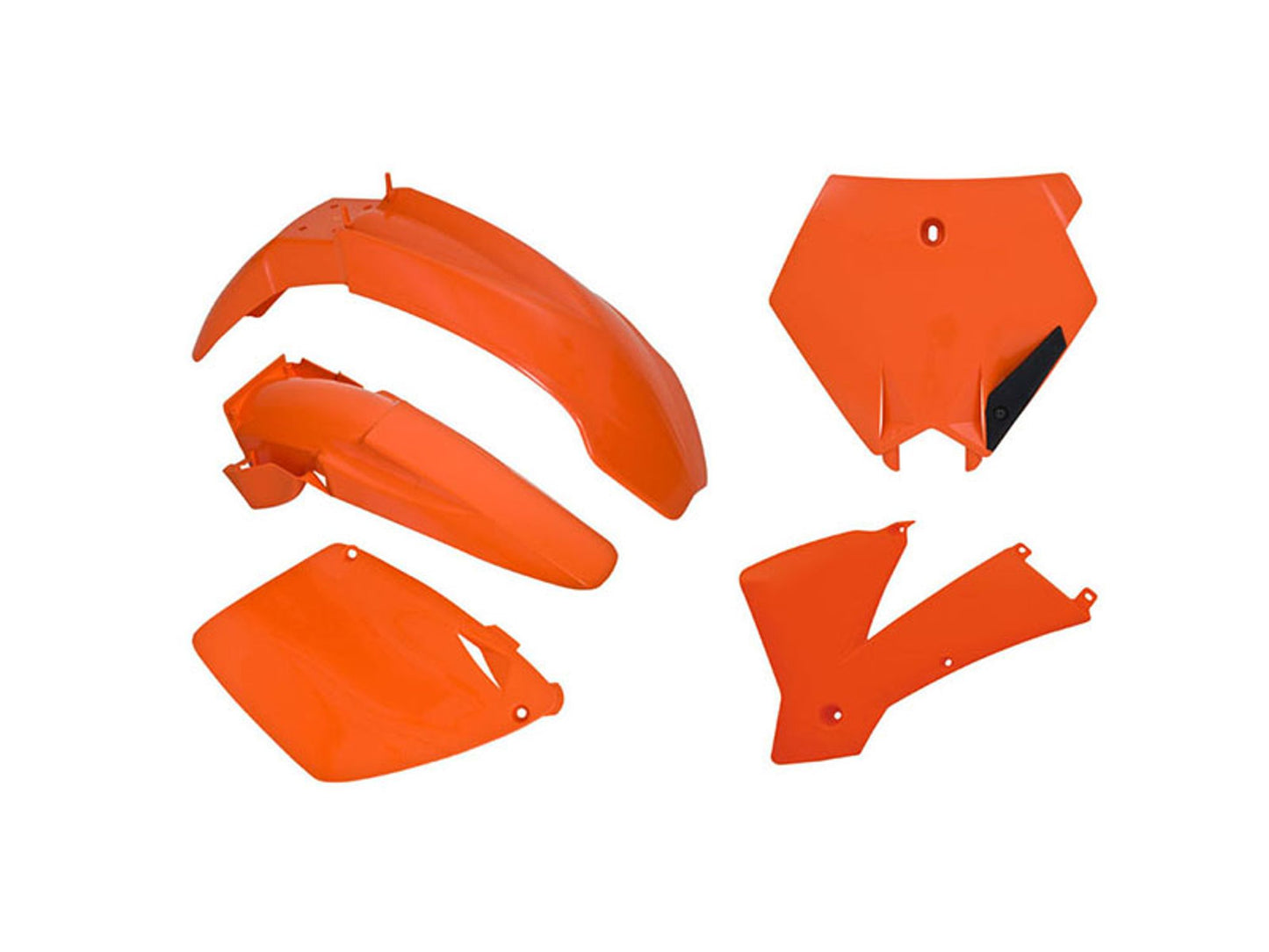 Kit Plastiche Racetech KTM 125/200/250/300/400/450/500/525 SENZA PARASTELI 2001-2004 Kit ARANCIONE KTM