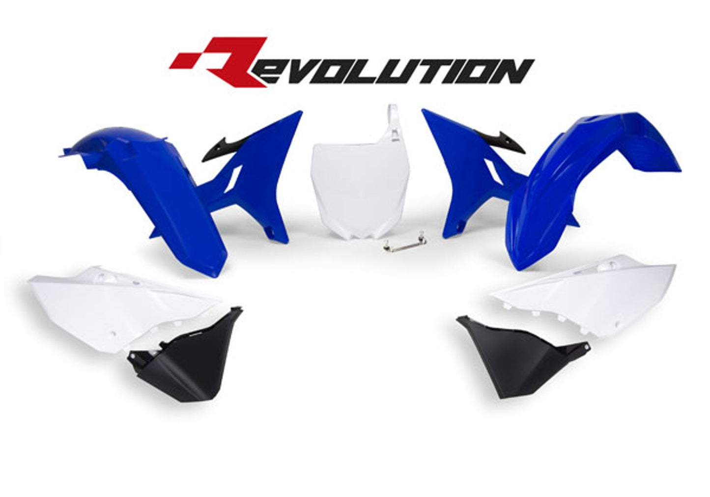 Kit Plastiche Racetech REVOLUTION YAMAHA YZ 125/250 2002-2022 Kit BLU-BIANCO-NERO