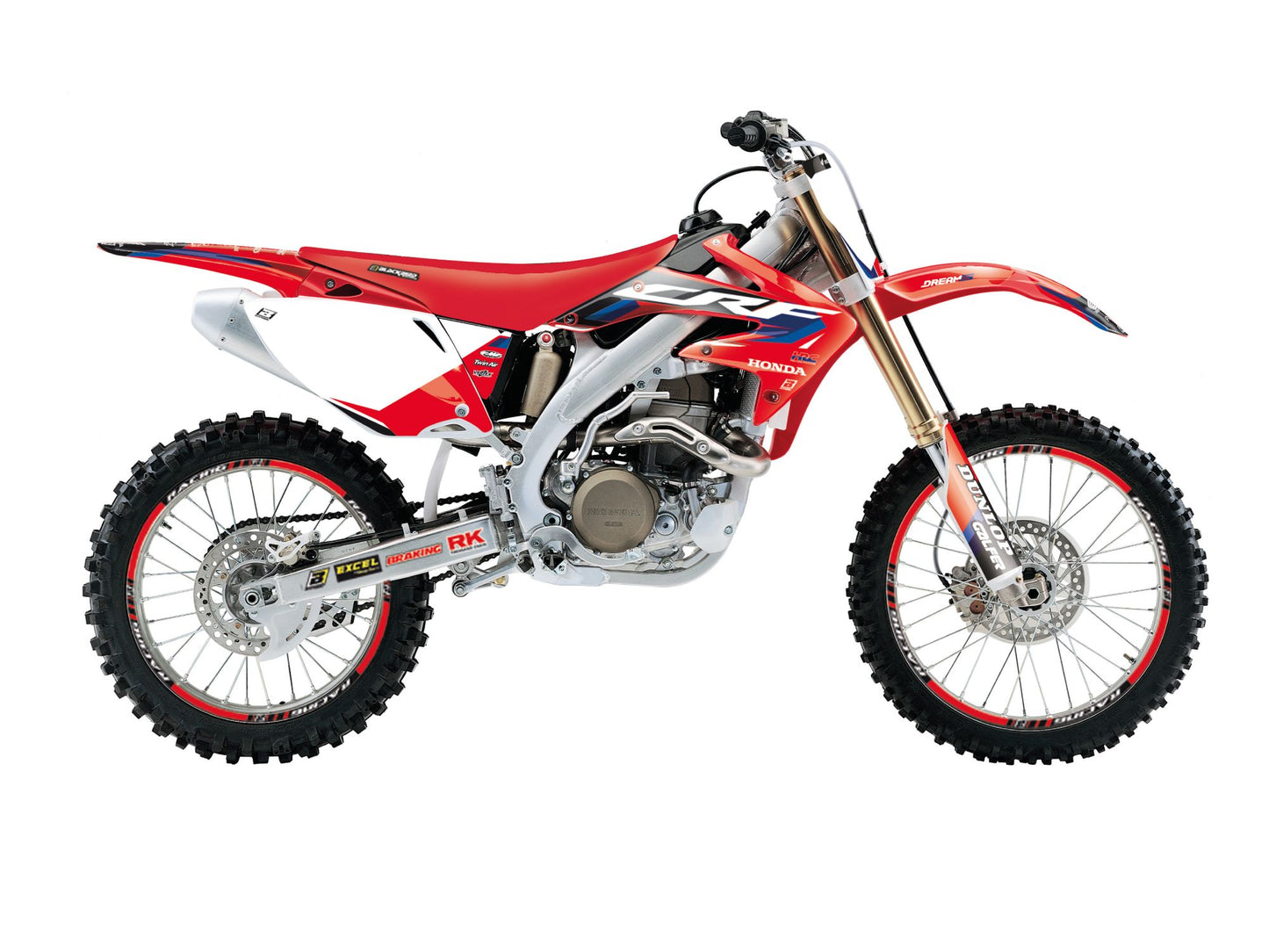 Kit Adesivi Dream 5 Chrome Blackbird Honda CRF 450 2005-2008