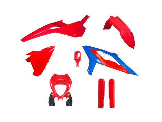 Kit Plastiche Racetech BETA RR 125/200/250/300/350/390/430/480 CON PARASTELI 2023-2024 Kit ROSSO BETA-BLU BETA
