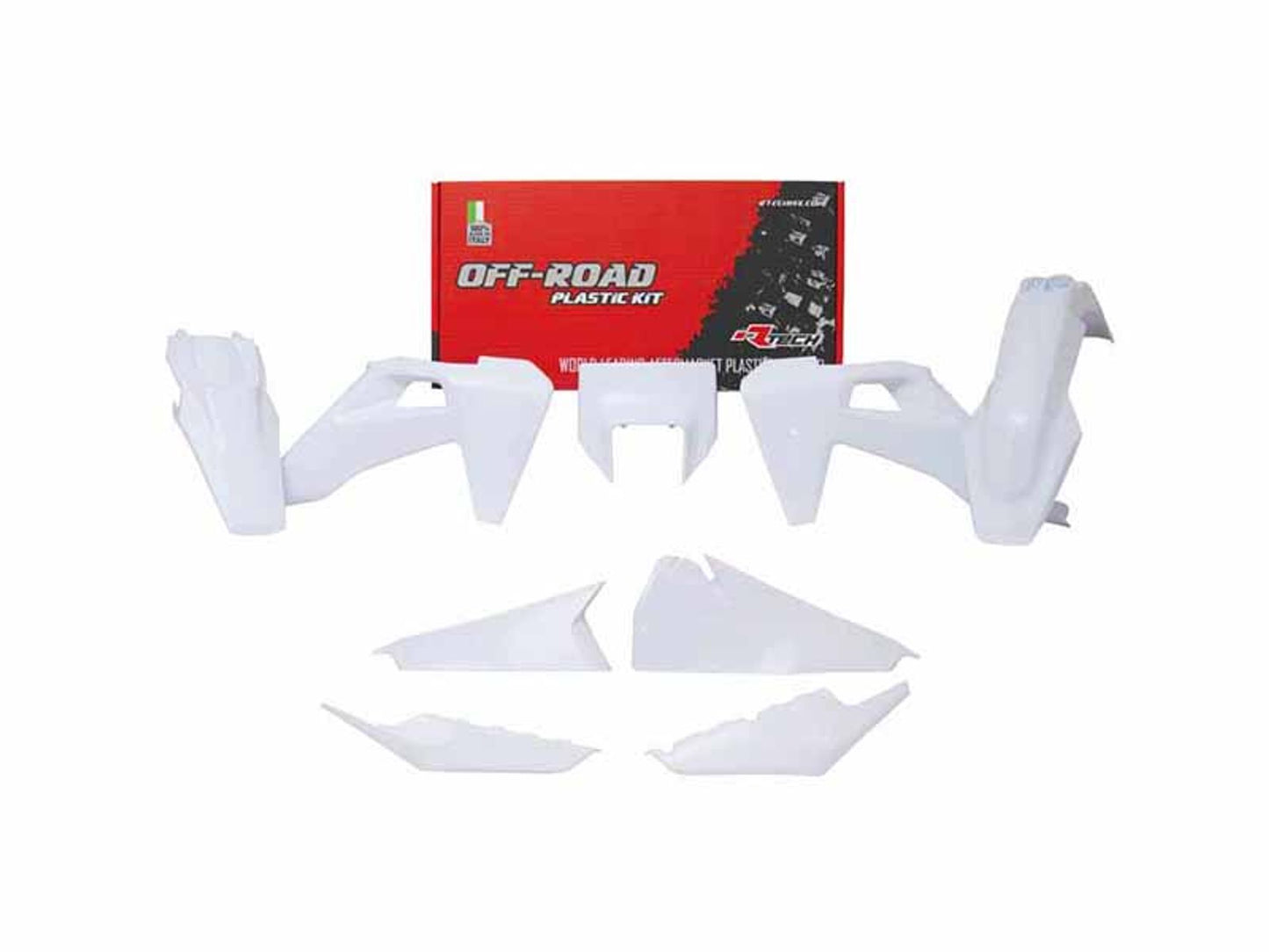 Kit Plastiche Racetech HUSQVARNA 150/250/300/350/450/501 SENZA PARASTELI 2020-2023 Kit BIANCO