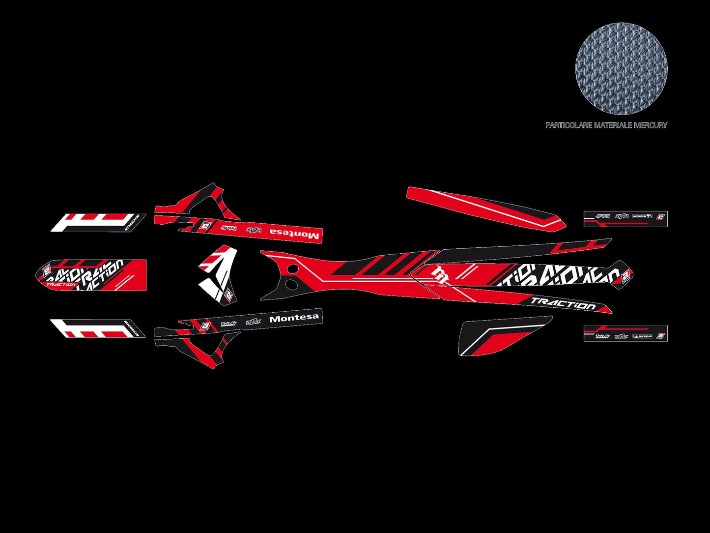 Kit Adesivi Traction Blackbird Montesa 4RT 260R 2020-2026