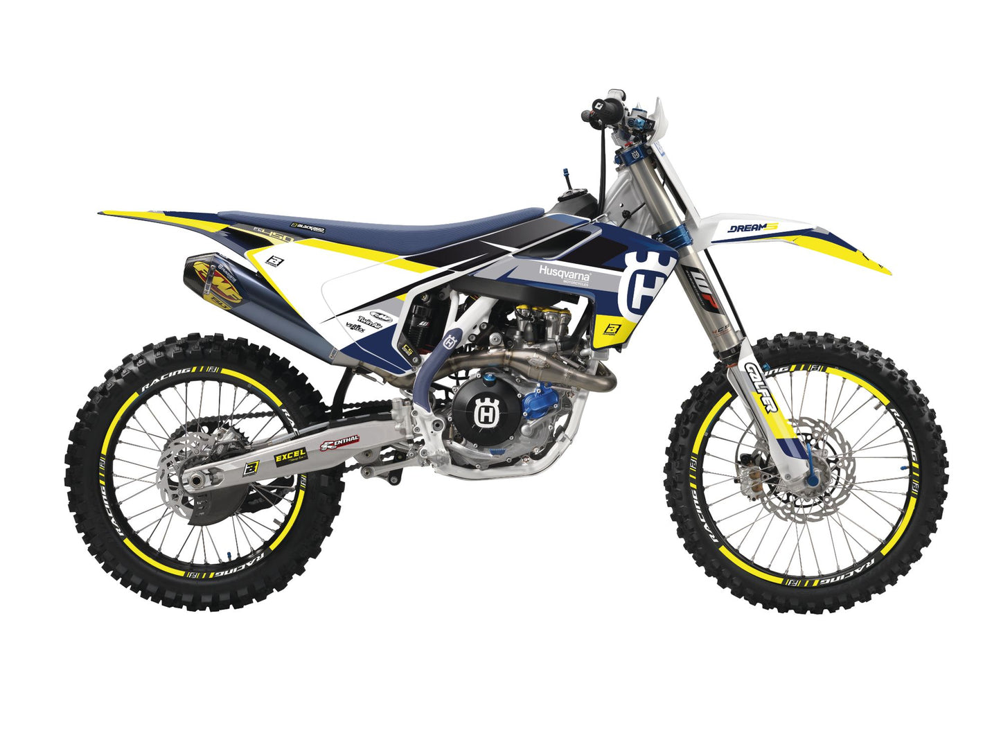 Kit Adesivi Dream 5 Chrome Blackbird Husqvarna TE 250 2017-2019