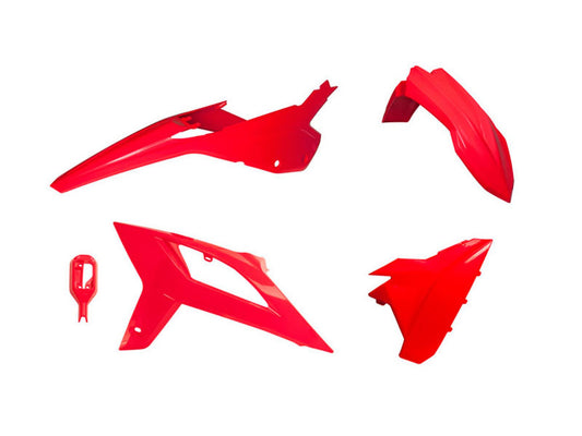 Kit Plastiche Racetech BETA RR 125/200/250/300/350/390/430/480 SENZA TABELLA ANTERIORE 2023-2024 Kit ROSSO BETA