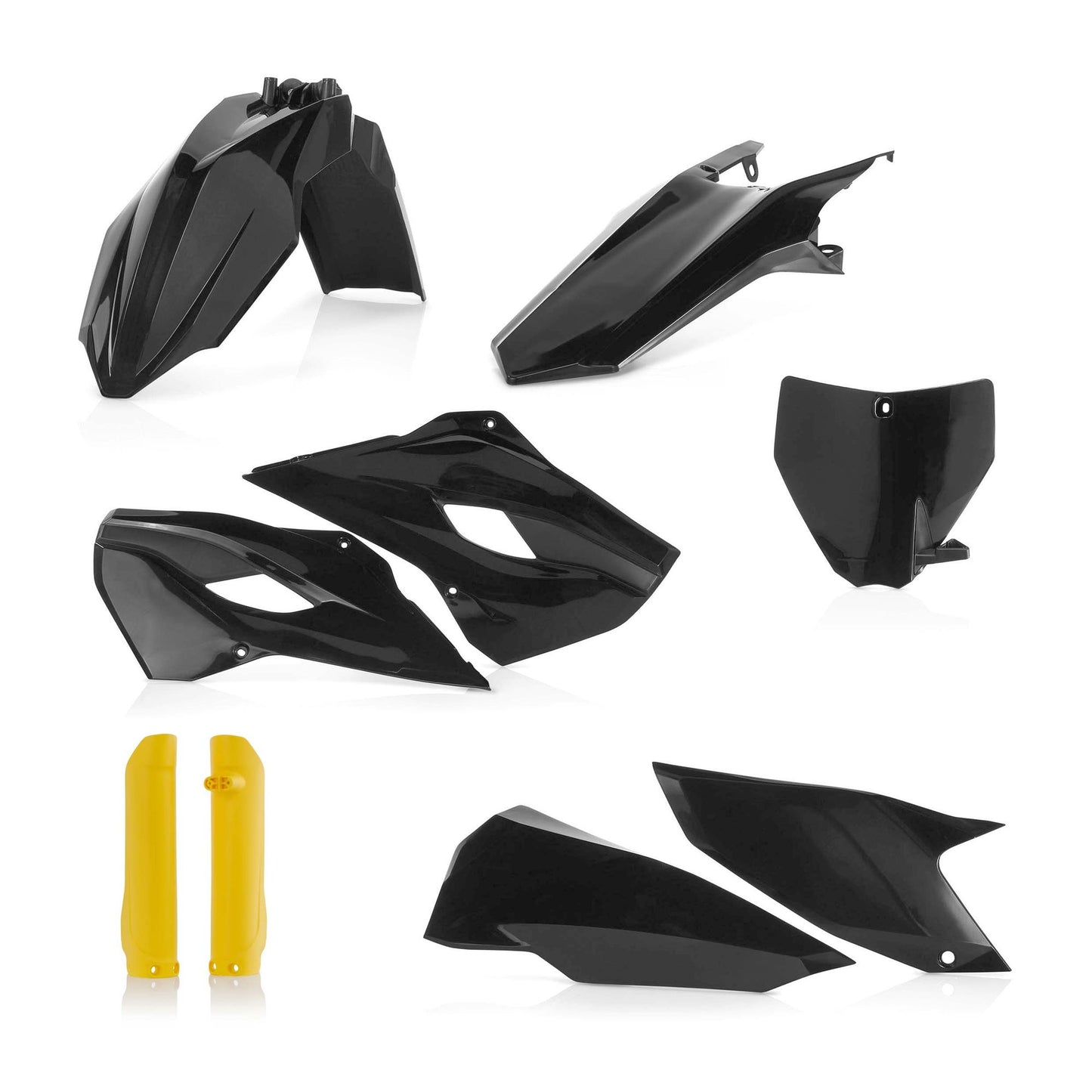 KIT PLASTICHE COMPLETO HUSQVARNA TE/FE 2016 ACERBIS NERO/GIALLO