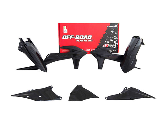 Kit Plastiche Racetech KTM 150/250/300/350/450/500 SENZA TABELLA ANTERIORE 2019-2023 Kit NERO