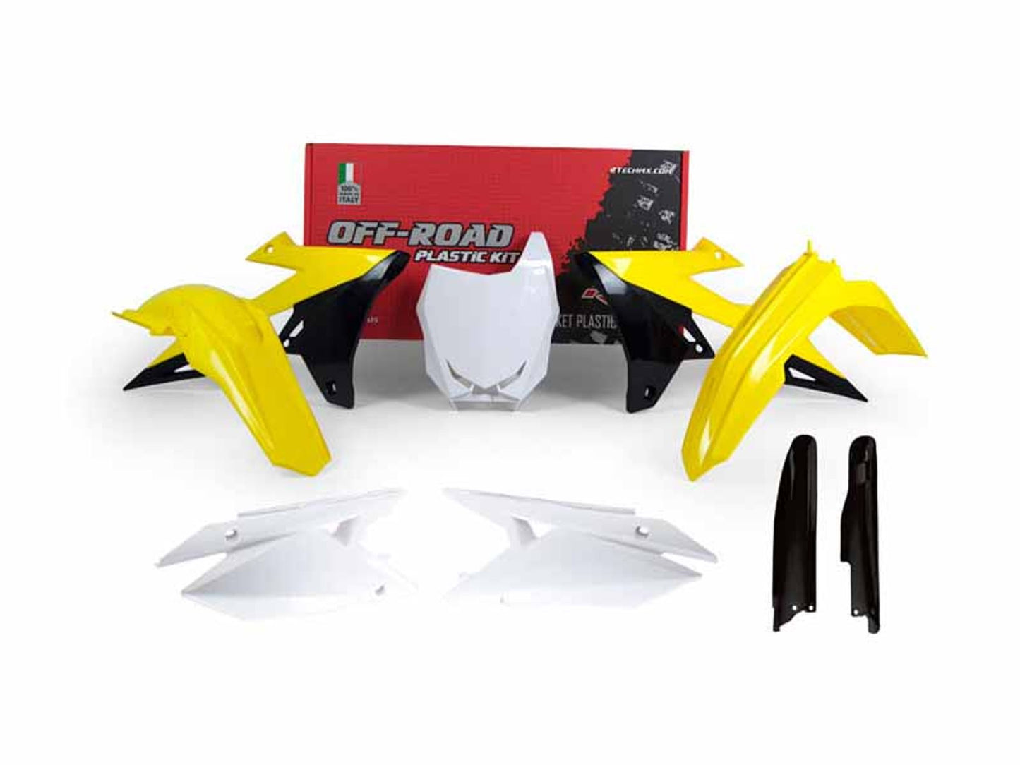 Kit Plastiche Racetech SUZUKI RMZ 250/450 CON PARASTELI 2018-2026 Kit COLORE ORIGINALE