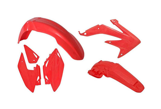 Kit Plastiche Racetech HONDA CRF 450 SENZA TABELLA ANTERIORE 2008-2017 Kit ROSSO CRF