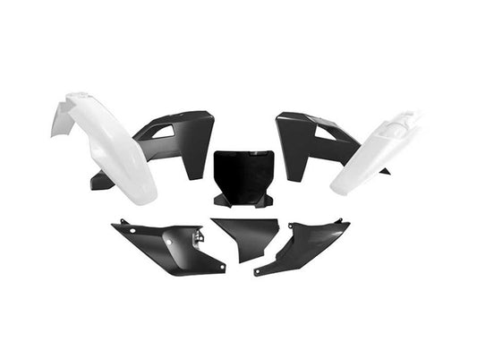 Kit Plastiche Racetech HUSQVARNA 125/150/250/300/350/450 2025-2026 Kit NERO-BIANCO
