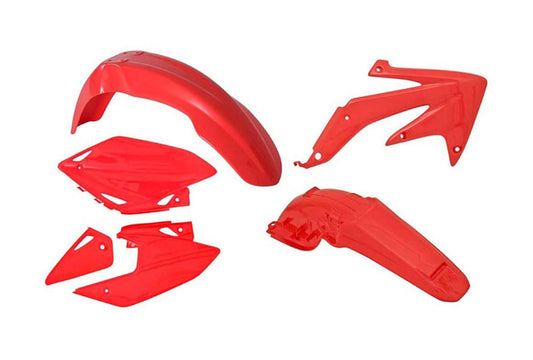 Kit Plastiche Racetech HONDA CRF 450 SENZA TABELLA ANTERIORE 2005-2007 Kit ROSSO CRF