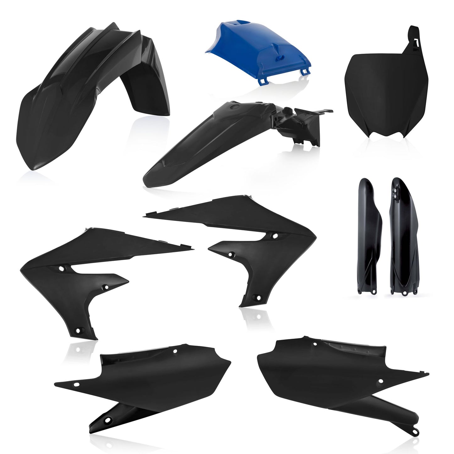 KIT PLASTICHE COMPLETO YAMAHA YZF450 2019 ACERBIS BLACK/BLUE