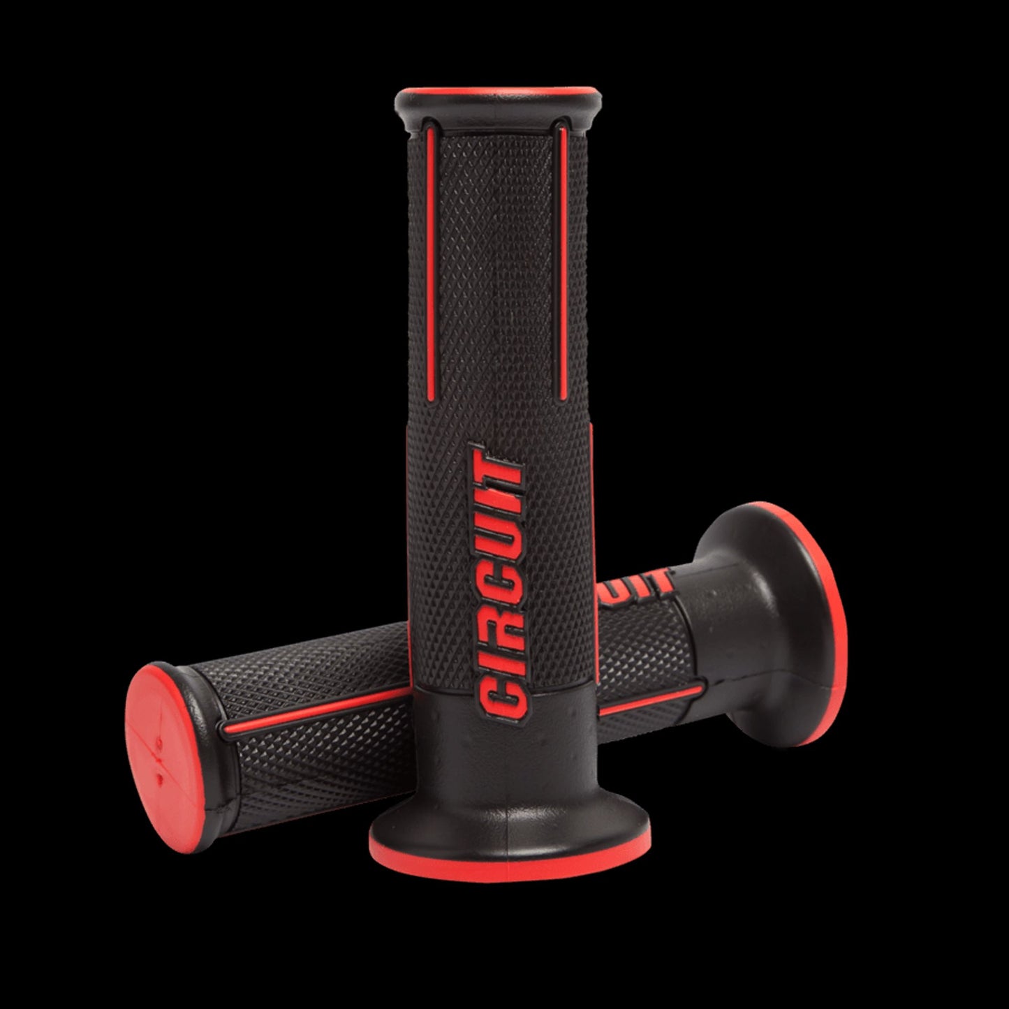 Manopole Circuit Speed Racing estremità aperta nero / rosso